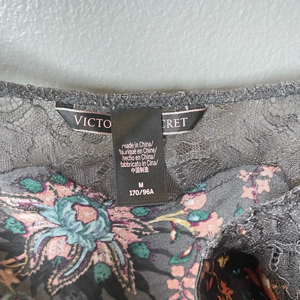 Victoria's Secret Women's Adjustable Strap Floral‎ Lace Mini Slip Dress Size Med